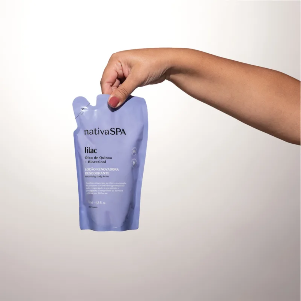 Refil Loção Renovadora Desodorante Hidratante Corporal Nativa Spa Lilac 350ml - Imagem 3