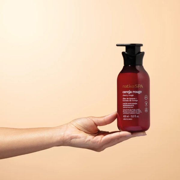 Loção Aveludada Desodorante Corporal Nativa Spa Cereja Rouge 400ml - Imagem 4