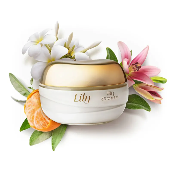 Creme Acetinado Hidratante Desodorante Corporal Lily 250g - Imagem 5