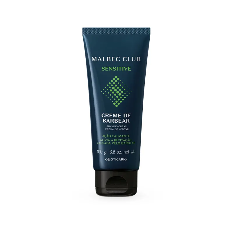 Creme de Barbear Malbec Club Sensitive 100g