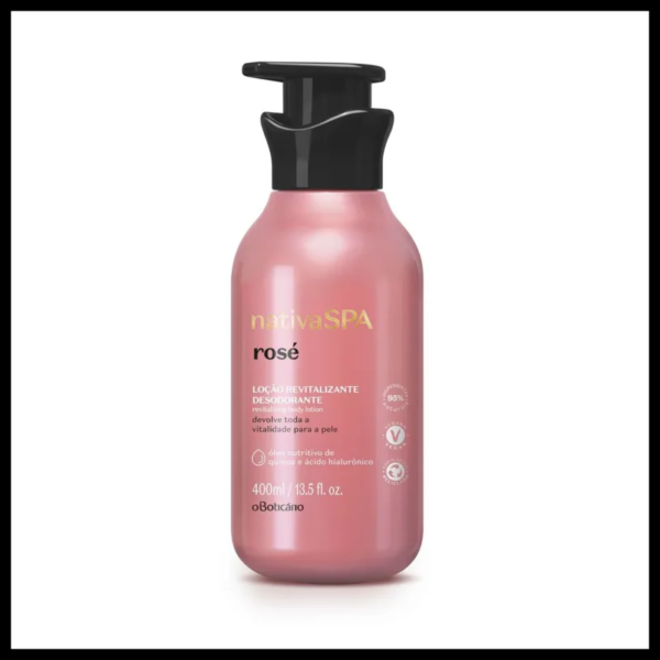Loção Revitalizante Desodorante Corporal Nativa Spa Rosé, 400 ml - Imagem 2
