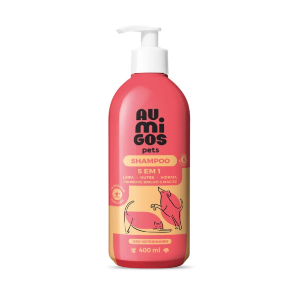Shampoo 5 em 1 Au.Migos Pets 400ml - Imagem 2