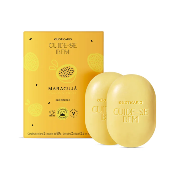 Sabonetes em Barra Cuide-se Bem Feira Maracujá 2x80g - Imagem 2