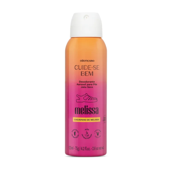 Desodorante Aerosol para Pés Cuide-se Bem Melissa 125ml - Imagem 2