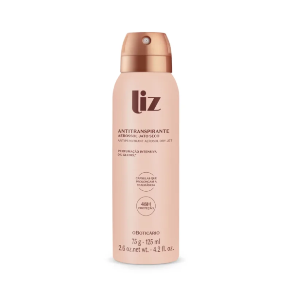 Desodorante Antitranspirante Aerossol Liz 75g/125ml