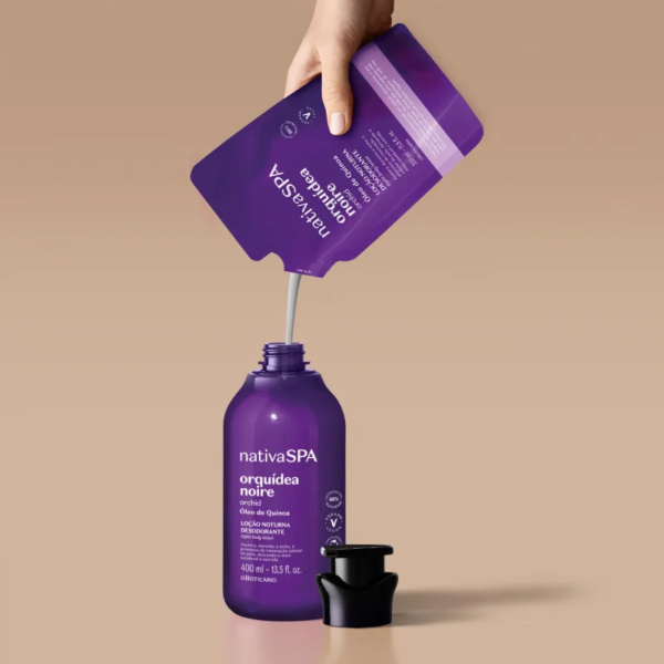 Refil Loção Noturna Desodorante Corporal Nativa SPA Orquídea Noire 350ml - Imagem 3