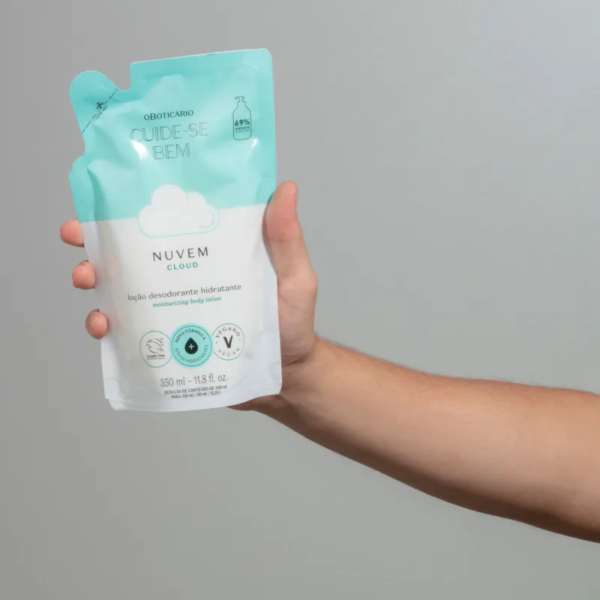 Refil Loção Desodorante Hidratante Cuide-se Bem Nuvem 350ml - Imagem 3