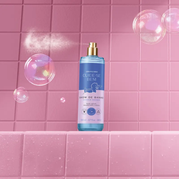 Body Splash Desodorante Colônia Cuide-se Bem Show de Banho 200ml - Imagem 3
