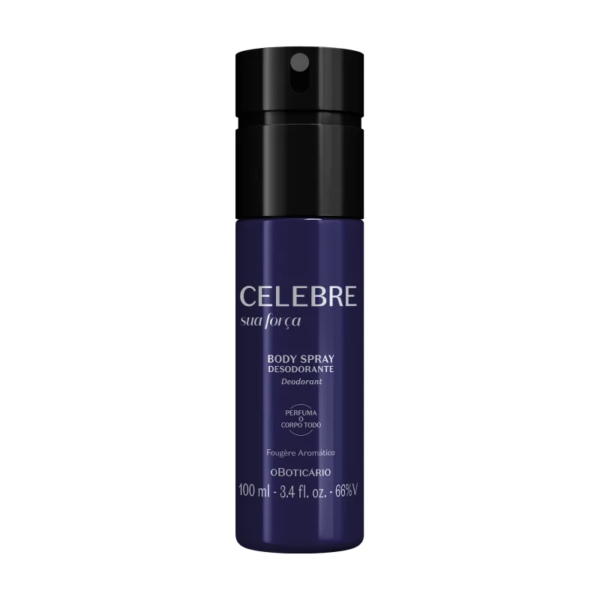 Body Spray Desodorante Masculino Celebre Sua Força 100ml - Imagem 4