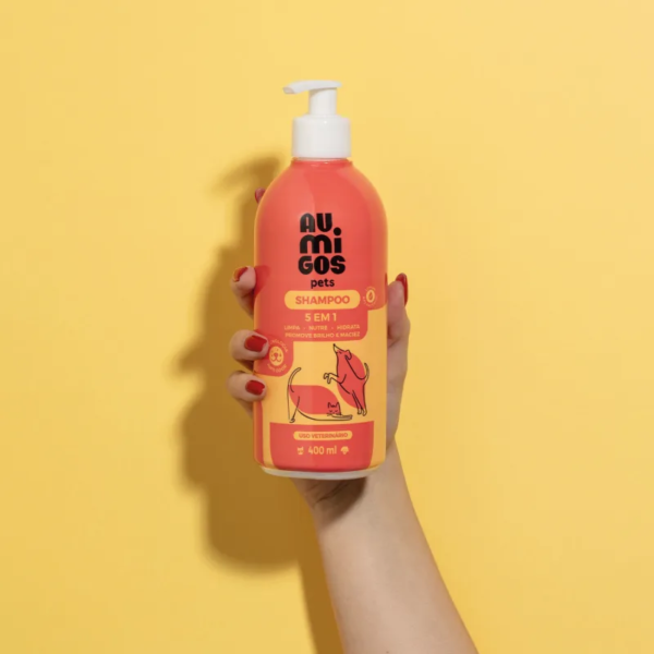 Shampoo 5 em 1 Au.Migos Pets 400ml - Imagem 5