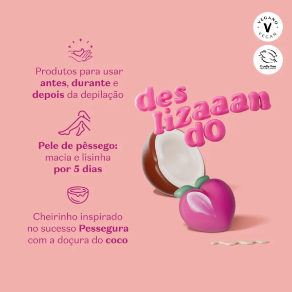 Creme Hidratante Depilatório Corporal Cuide-se Bem Doçura na Pessegura 150ml - Imagem 6