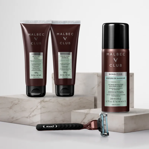 Creme de Barbear Malbec Club Sensitive 100g - Imagem 6