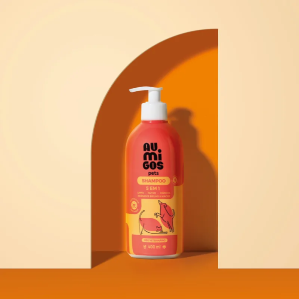 Shampoo 5 em 1 Au.Migos Pets 400ml - Imagem 7