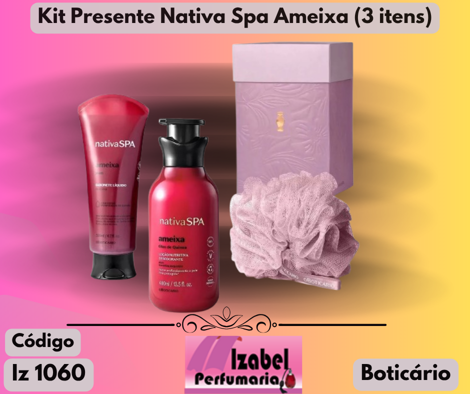 Kit Presente Dia das Mães Nativa Spa Ameixa (3 itens)