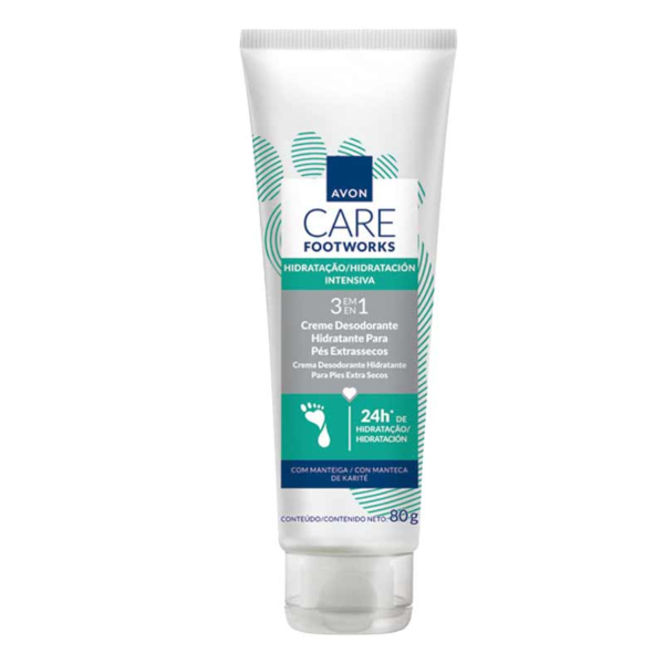 Avon care Footworks creme Desodorante Para Pés Extrassecos 80gr - Imagem 2
