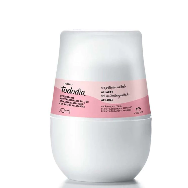 Desodorante Antitranspirante Roll-on Aclarar Natura Tododia – 70ml