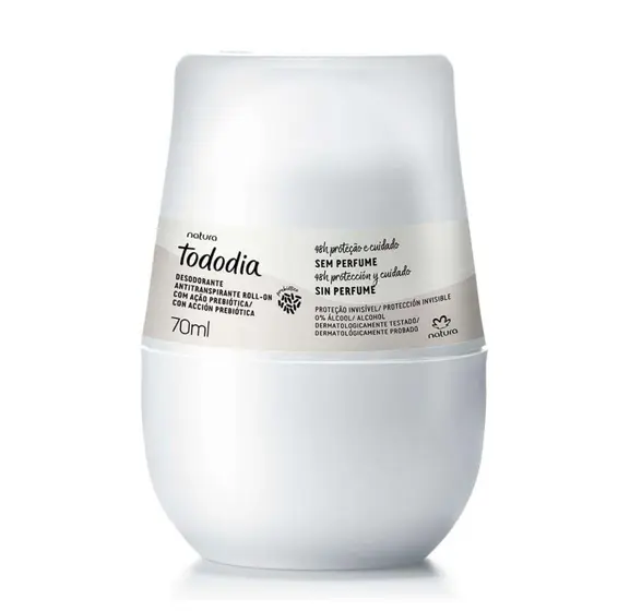 Natura Desodorante Antitranspirante Roll-on Sem Perfume Tododia – 70g