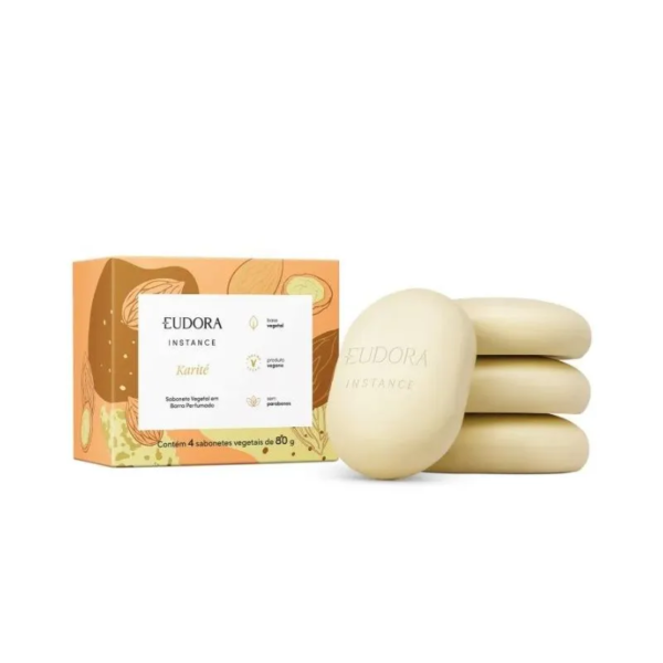 Sabonete Vegetal em Barra Perfumado Instance Karité 4x80g - Imagem 2