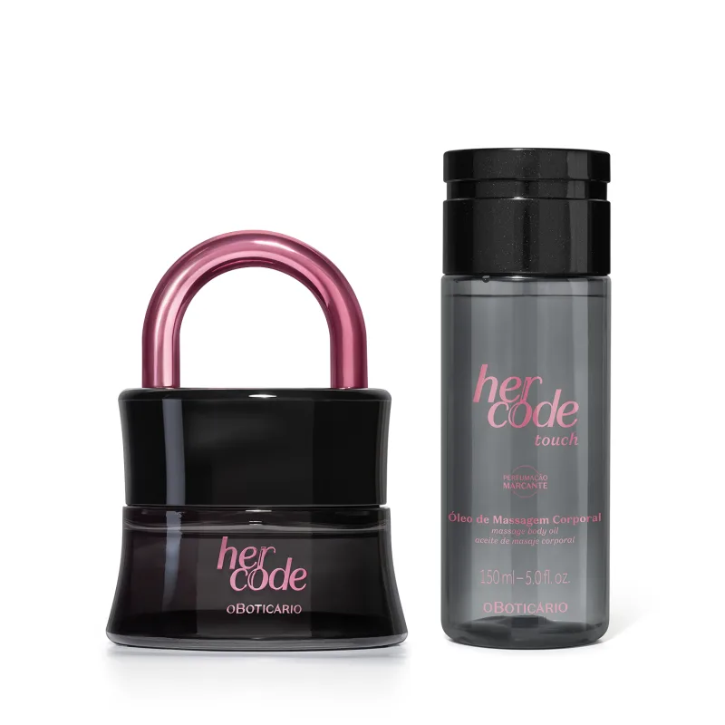 Combo Her Code Touch: Eau De Parfum 50ml + Creme em óleo Corporal 200ml