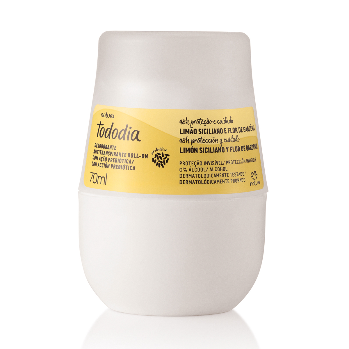 Natura Desodorante Roll-on Limão Siciliano e Flor de Gardênia 70ml