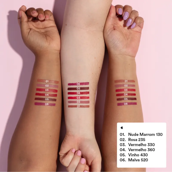 Batom Rosa 235 Efeito Mate Quem Disse, Berenice? 3,8g - Imagem 3