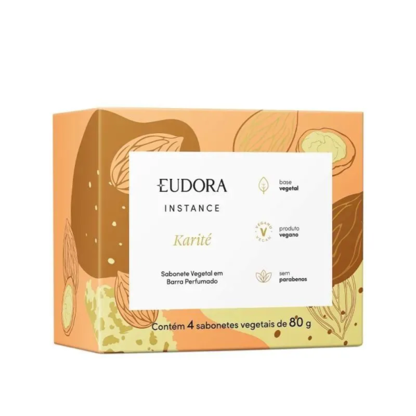 Sabonete Vegetal em Barra Perfumado Instance Karité 4x80g - Imagem 3