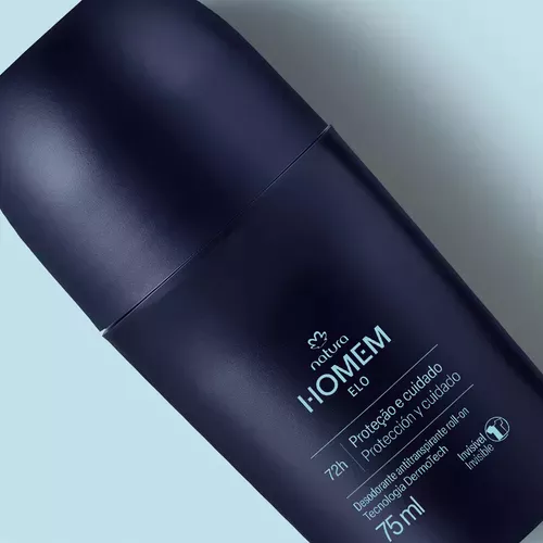 Desodorante Roll-on Natura Homem Elo – 72h Fragrância Limão
