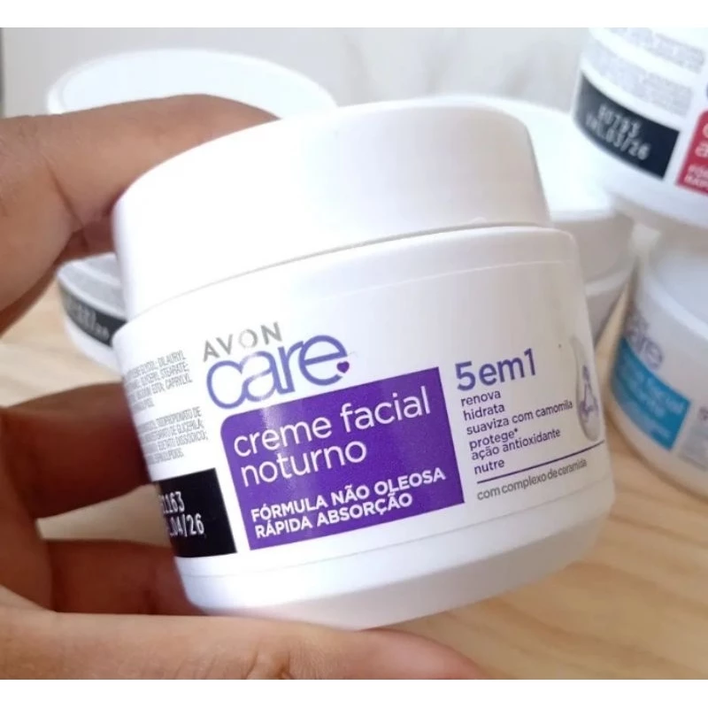 Avon creme Facial norturno 5 em 1 – Avon Care 100g