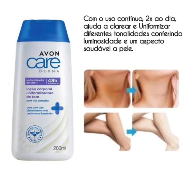 Avon care Derma loção Corporal Uniformizadora de Tom 200ml - Imagem 6