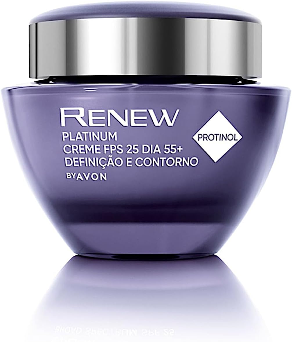 Avon Renew Platinum Avon Dia Fps 25 Definição E Contorno 55+ Tipo de pele Todo tipo de pele
