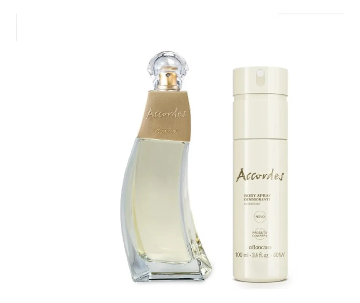 Combo Presente Accordes: Desodorante Colônia 80ml + Body Spray Desodorante 100ml