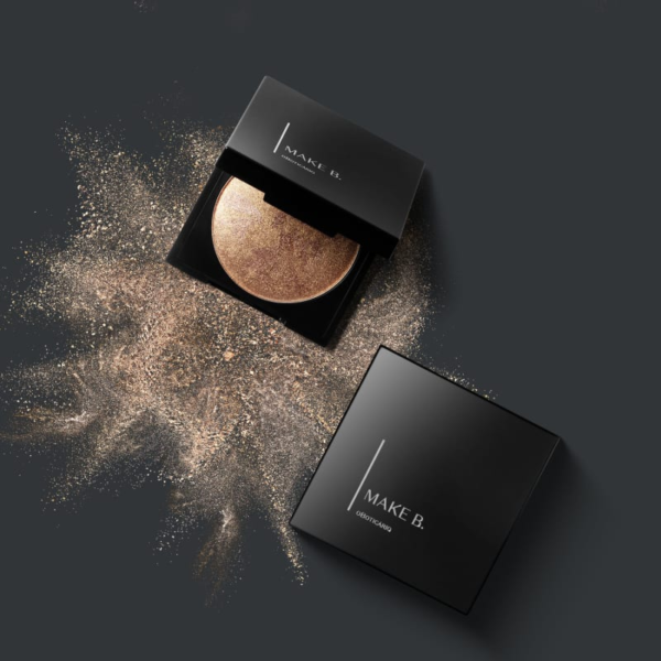 Blush Iluminador Make B. Marble Shine Gold 8g - Imagem 3