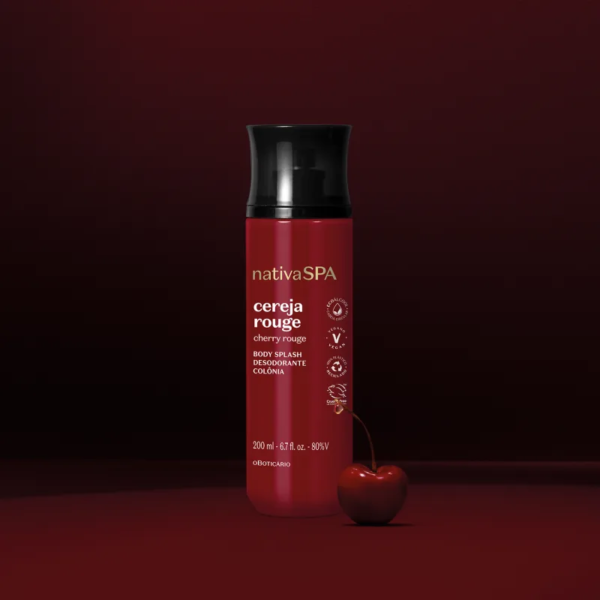 Body Splash Desodorante Colônia Nativa Spa Cereja Rouge 200ml - Imagem 3
