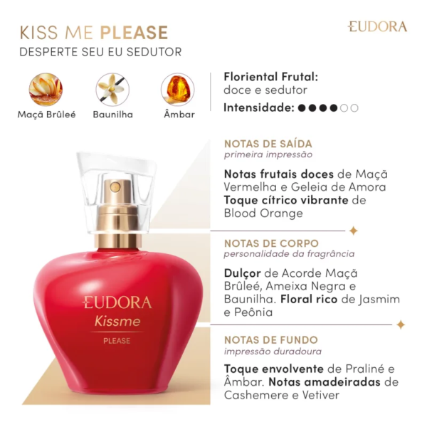 Kiss Me Please Desodorante Colônia 50ml - Imagem 3