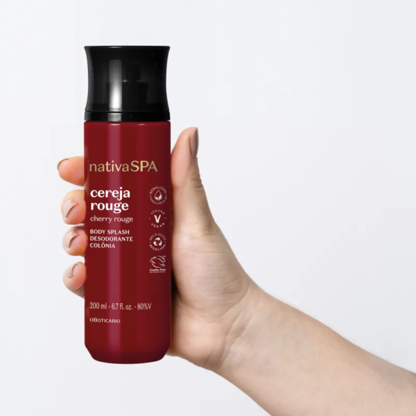 Body Splash Desodorante Colônia Nativa Spa Cereja Rouge 200ml - Imagem 4