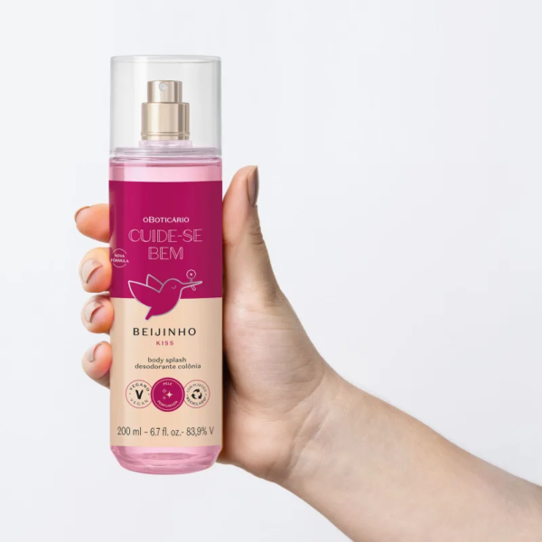 Body Splash Desodorante Colônia Cuide-se Bem Beijinho 200ml - Imagem 4