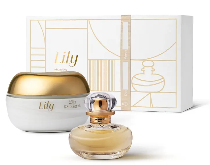 Kit Lily: Eau De Parfum 30ml + Creme Acetinado Desodorante Corporal 250g