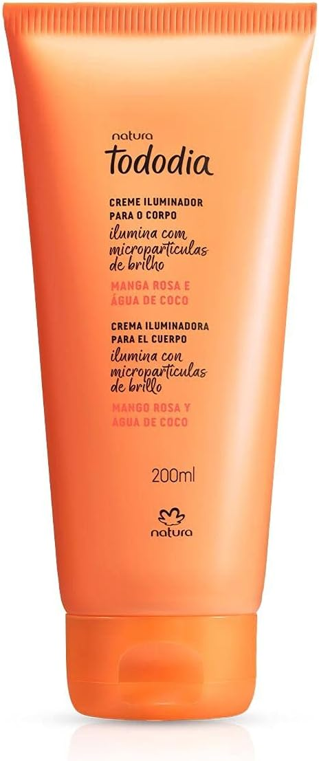 Natura Creme Iluminador Tododia para o Corpo Manga Rosa e Água de Coco – 200ml