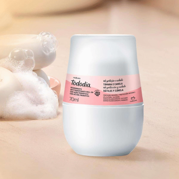 Desodorante Antitranspirante Roll-on Tododia Tâmara e Canela 70ml - Imagem 2
