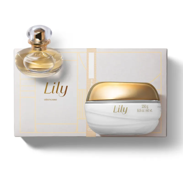 Kit Lily: Eau De Parfum 30ml + Creme Acetinado Desodorante Corporal 250g - Imagem 2
