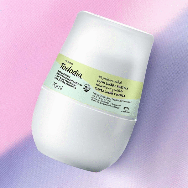 Desodorante Antitranspirante Roll-on Tododia Capim Limão e Hortelã 70ml - Imagem 4