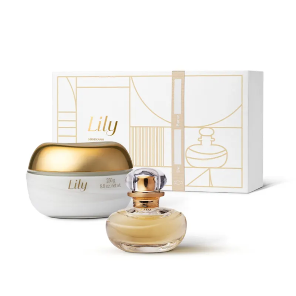 Kit Lily: Eau De Parfum 30ml + Creme Acetinado Desodorante Corporal 250g - Imagem 3