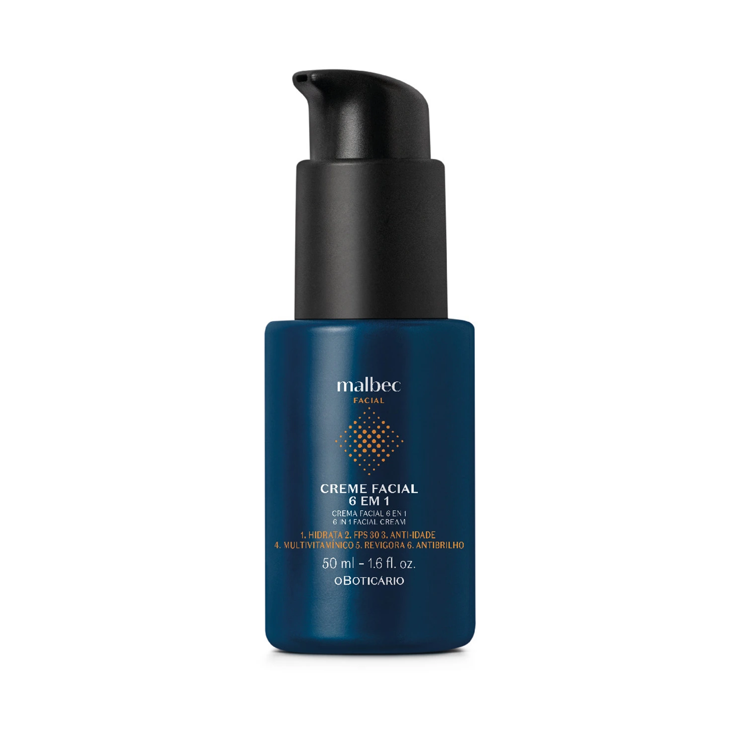Creme Facial 6 em 1 Malbec Facial 50ml