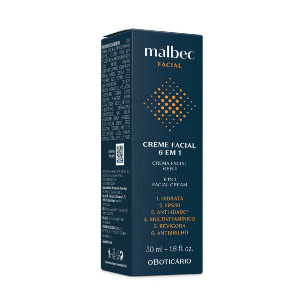 Creme Facial 6 em 1 Malbec Facial 50ml - Imagem 2
