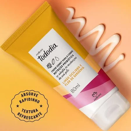 Natura creme sorbet tododia limão siciliano e flor gardenia 80ML