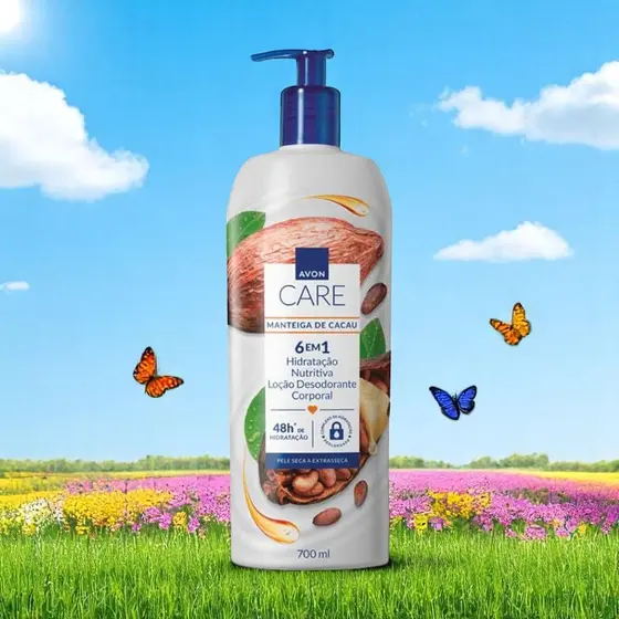 Avon Care Loção Desodorante Corporal Manteiga de Cacau 700ml