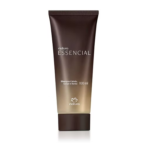 Natura Shampoo Cabelo Corpo e Barba Essencial 100ml