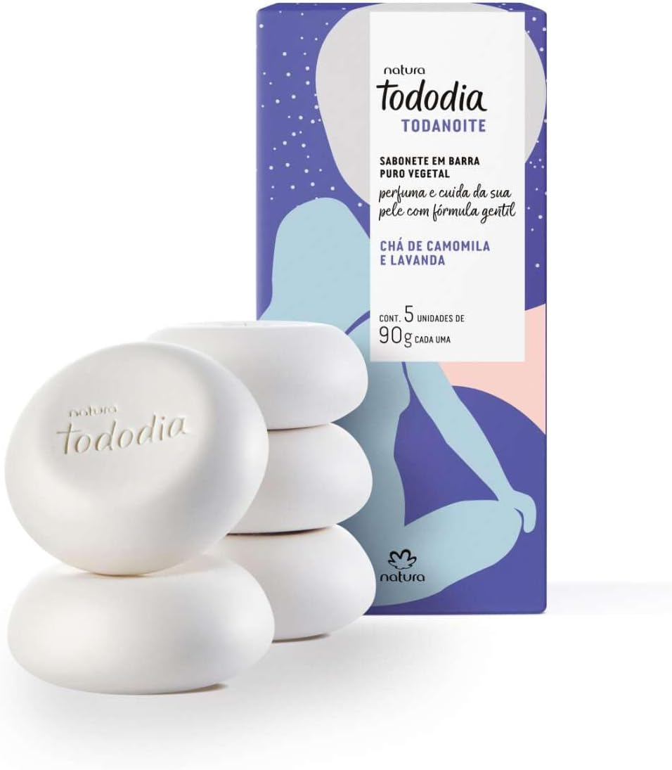 Sabonete em Barra TodoDia TodaNoite Chá de Camomila e Lavanda 90g/5un