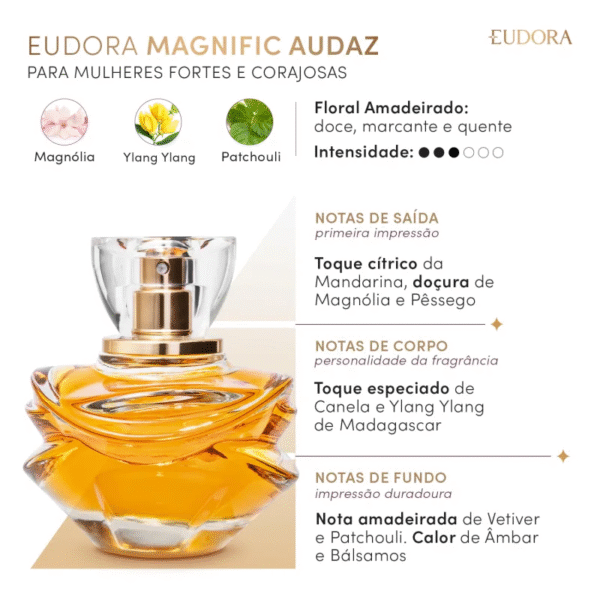 Eudora Magnific Audaz Eau de Parfum 75ml - Imagem 2