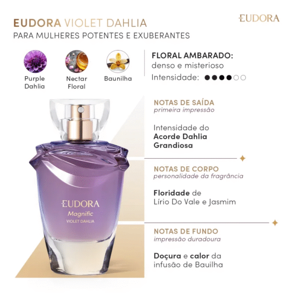 Magnific Violet Dahlia Desodorante Colônia 75ml - Imagem 2